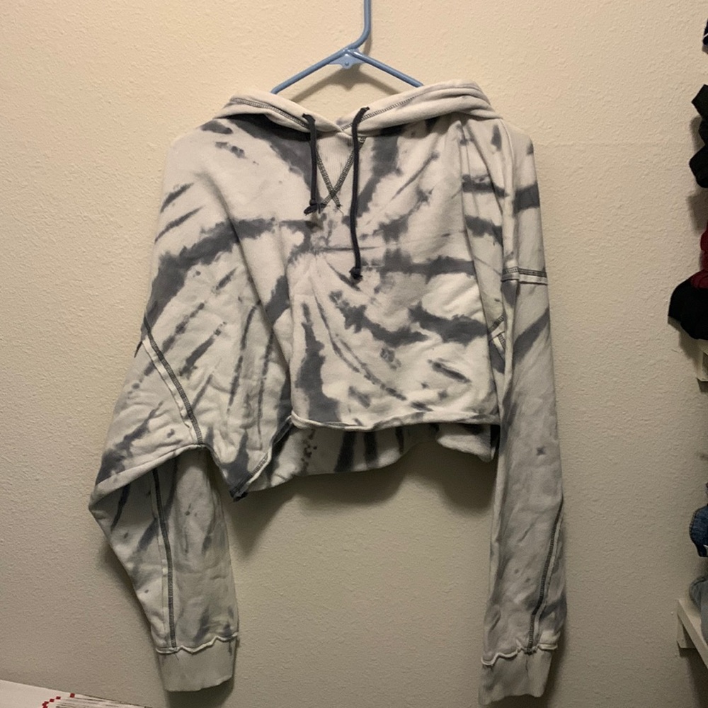 aeropostale gray cropped sweatshirt size xl